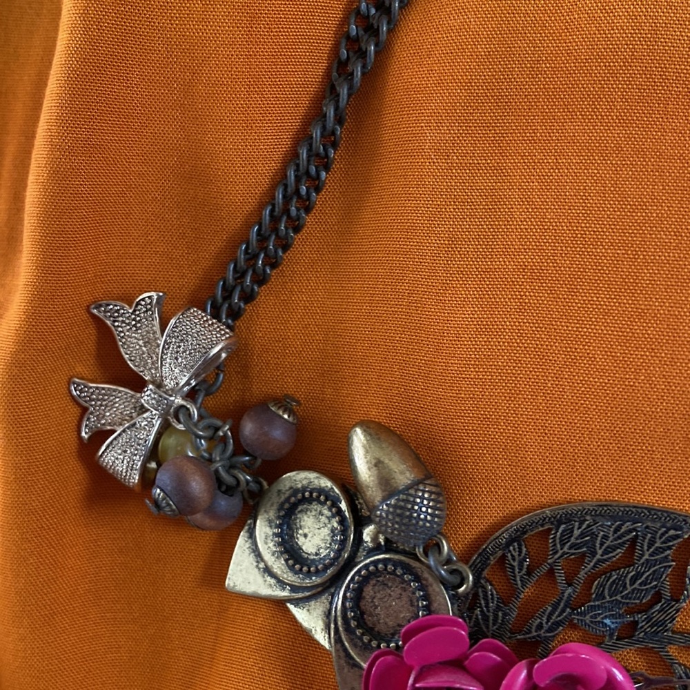 Cookie Lee Statement Pc Necklace 20” Euc - image 5